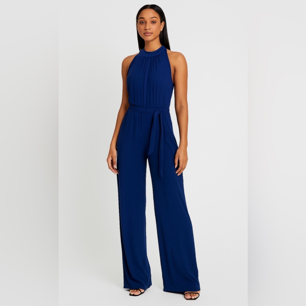 Elegant Blue Jumpsuit